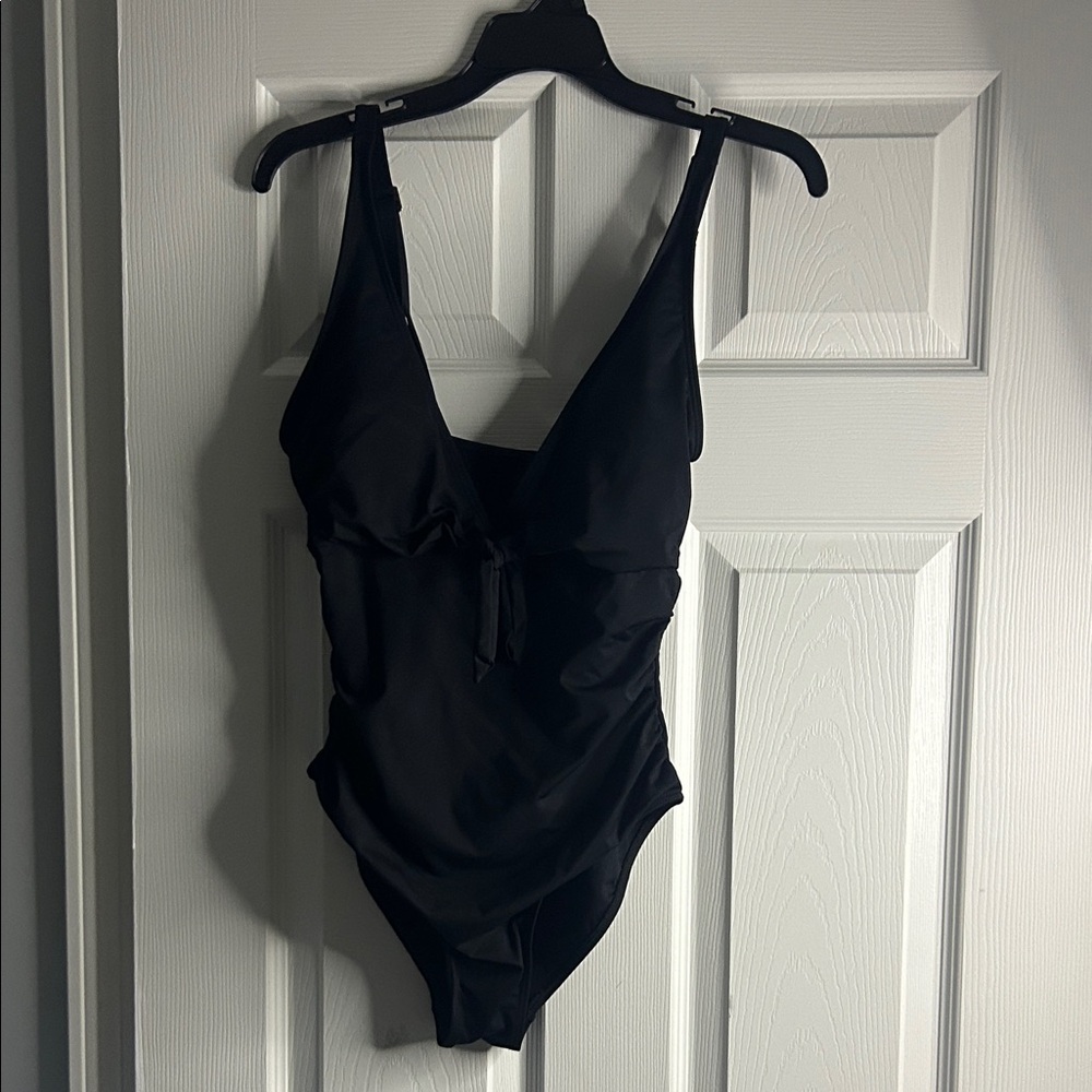 Nicole Miller Black One Piece Swimsuit Small